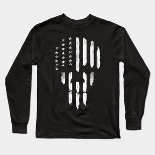 Merican Skull Long Sleeve T-Shirt